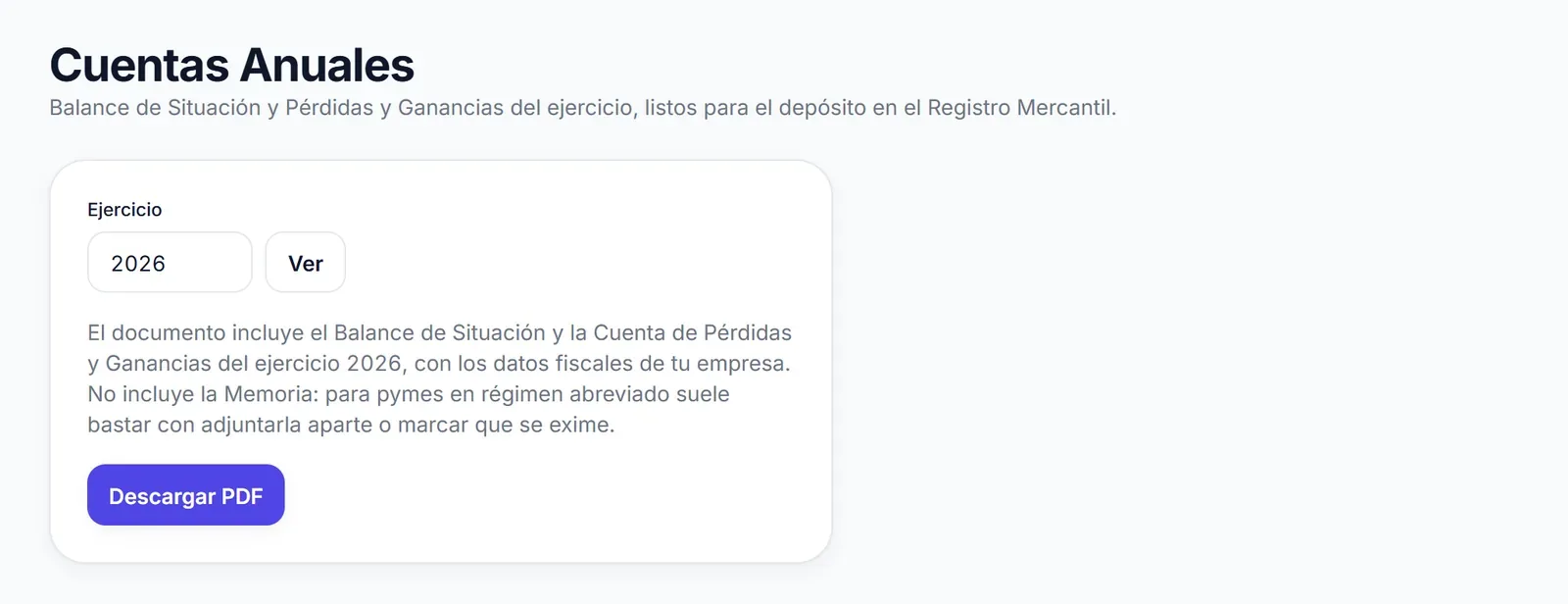 Cuentas anuales en un clic